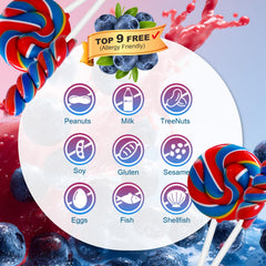 ZOFIA SWEET individually wrapped lollipops pile demonstrating freshness and hygiene