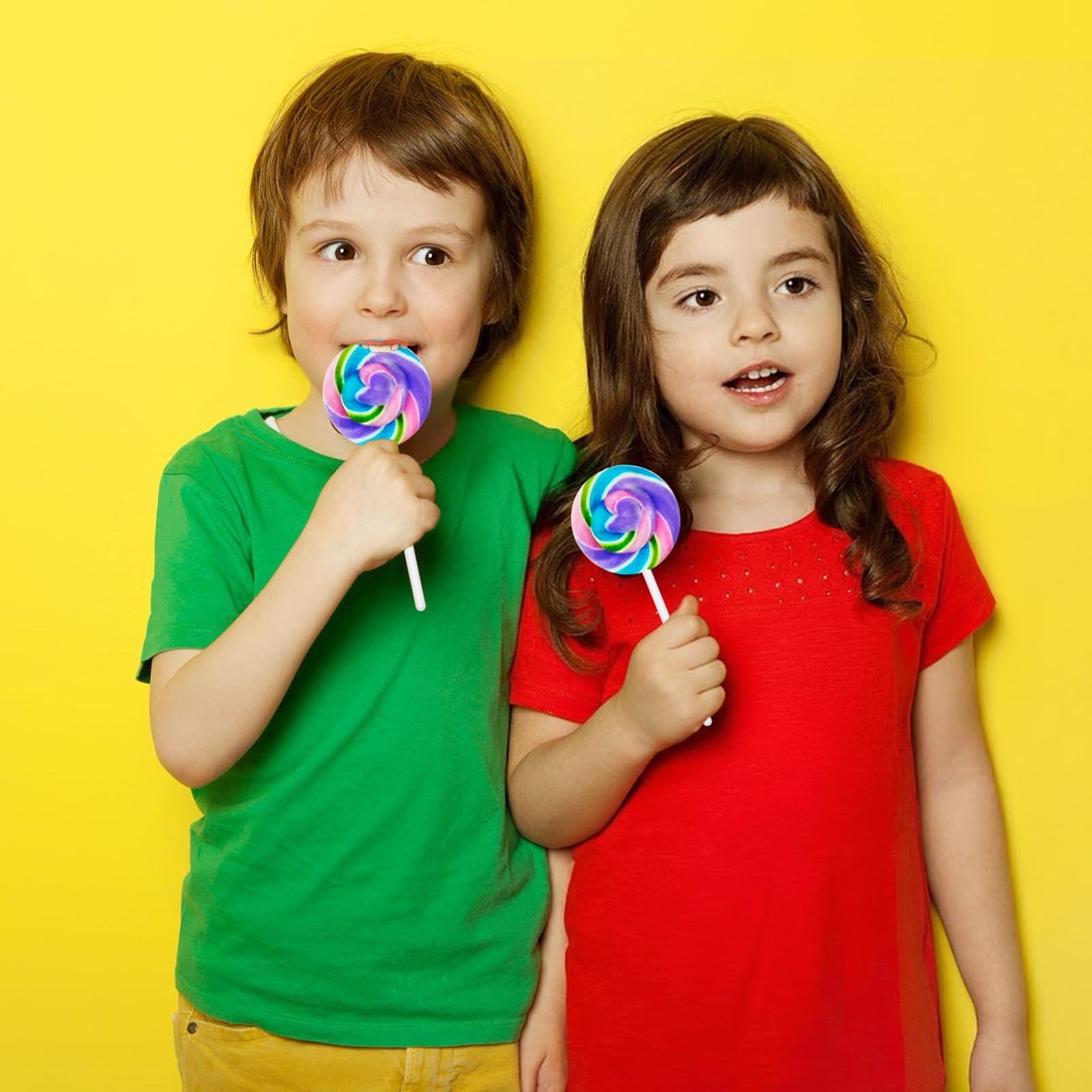 ZOFIA SWEET lollipops with ruler to show size and pack quantity clarity