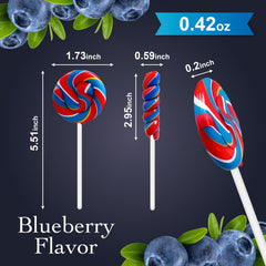 ZOFIA SWEET swirl lollipop side profile showing color contrast and shape
