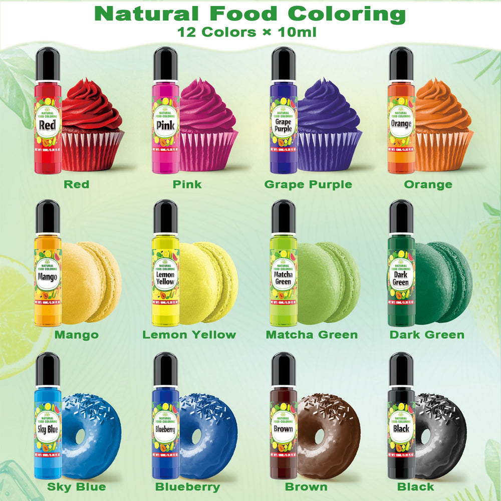 Zogclro individual bottles arranged to display all 12 plant-based shades