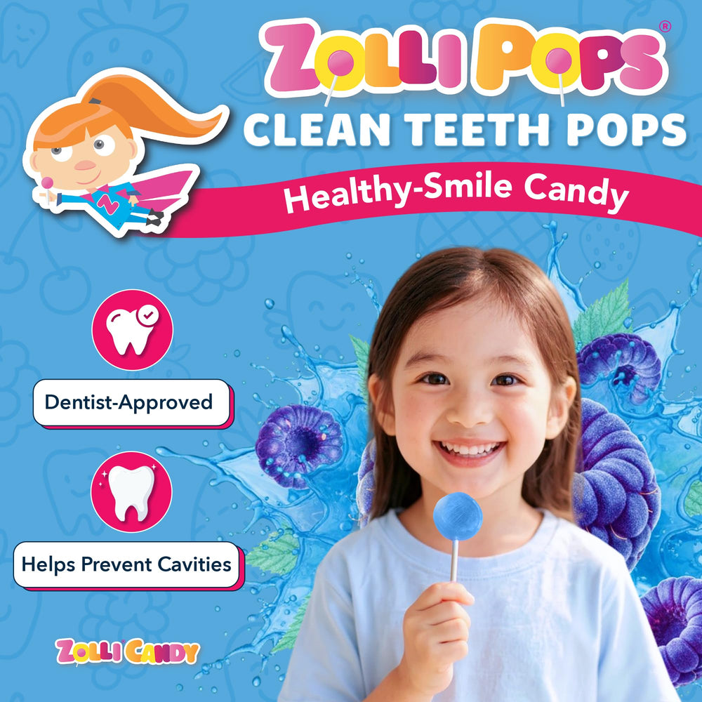 Zollipops individually wrapped pops highlighting hygiene and convenience