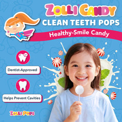 Zollipops individually wrapped peppermint pops displayed for hygienic sharing and transport