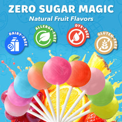 Zollipops individually wrapped pop on stick showing hygienic convenience