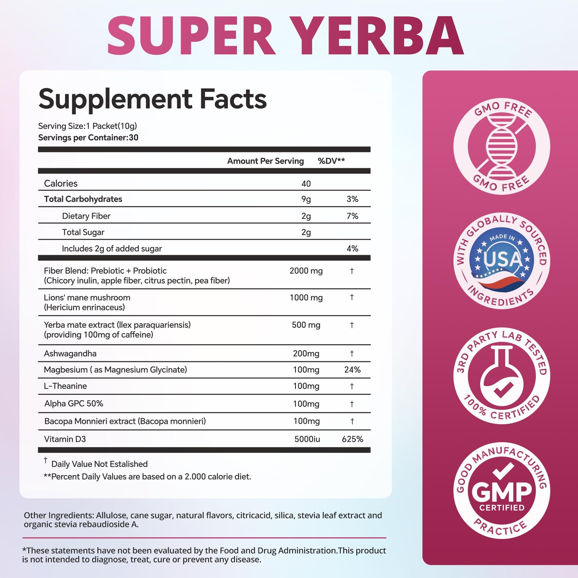 zooone label closeup showing ingredient transparency and quality benefit