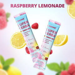 zooone mixed raspberry lemonade in iced glass offering refreshing hydration benefit