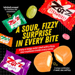 Zotz cross-section revealing fizzy sour center and tactile popping effect