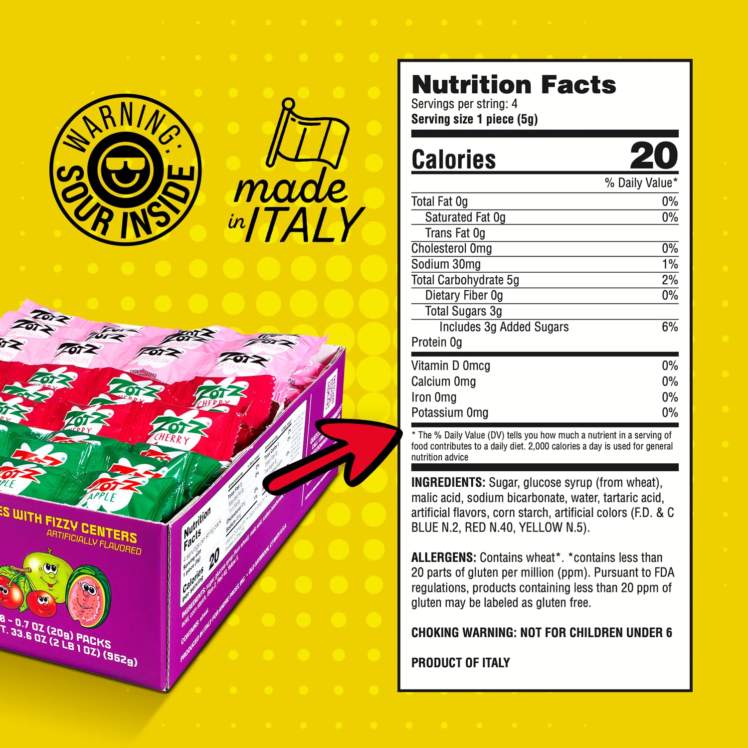 Zotz strings unwrapped and arranged to show four-piece format and convenience