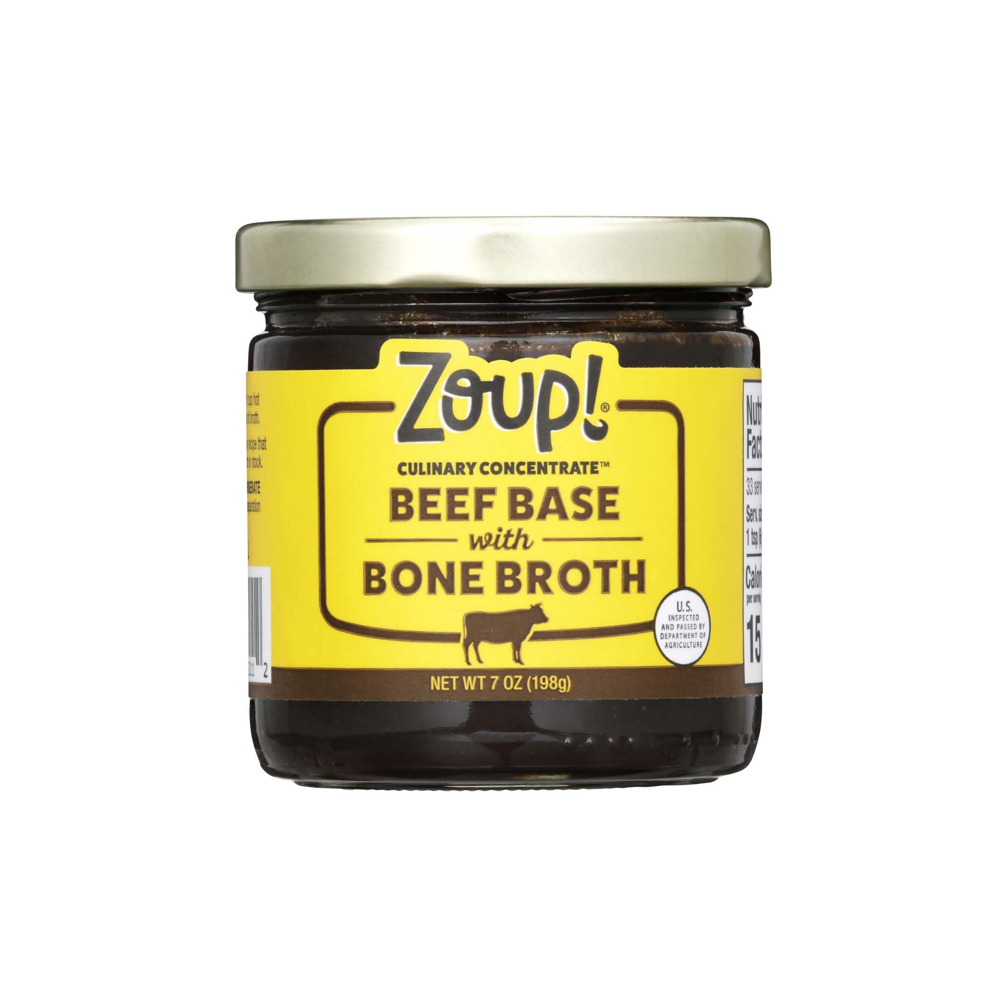 Zoup! front packaging showing 7 oz jar with label and product benefit