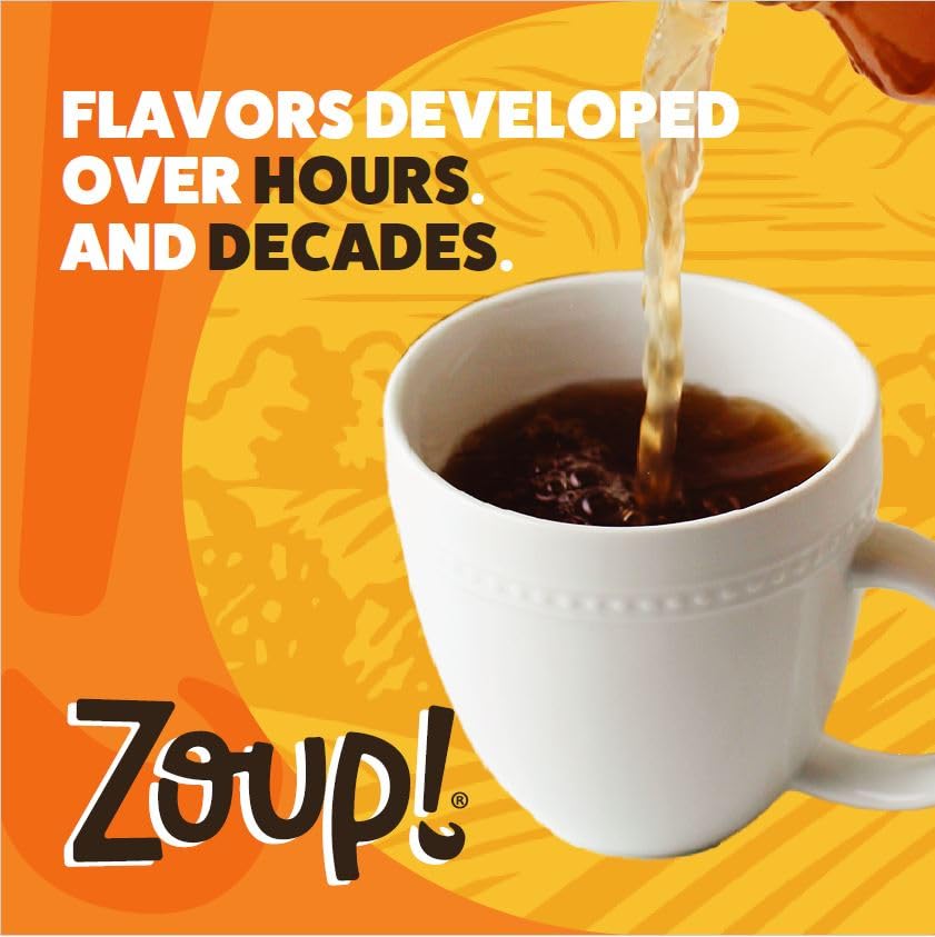 Zoup! jar next to measuring cup illustrating 7 oz size and yield benefit