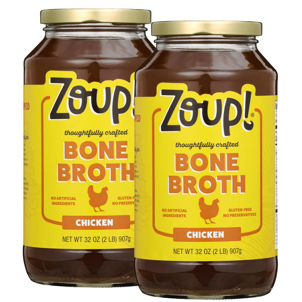 Zoup! jar front packaging showing 32 oz label and wholesome branding benefit