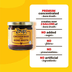Zoup! concentrate texture close-up showing rich color and concentrated consistency