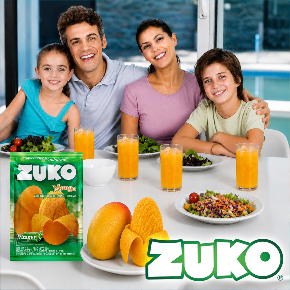 ZUKO mango powder texture in bowl showing quick-dissolve quality