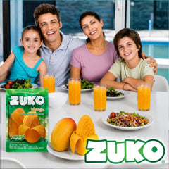 ZUKO mango powder texture in bowl showing quick-dissolve quality