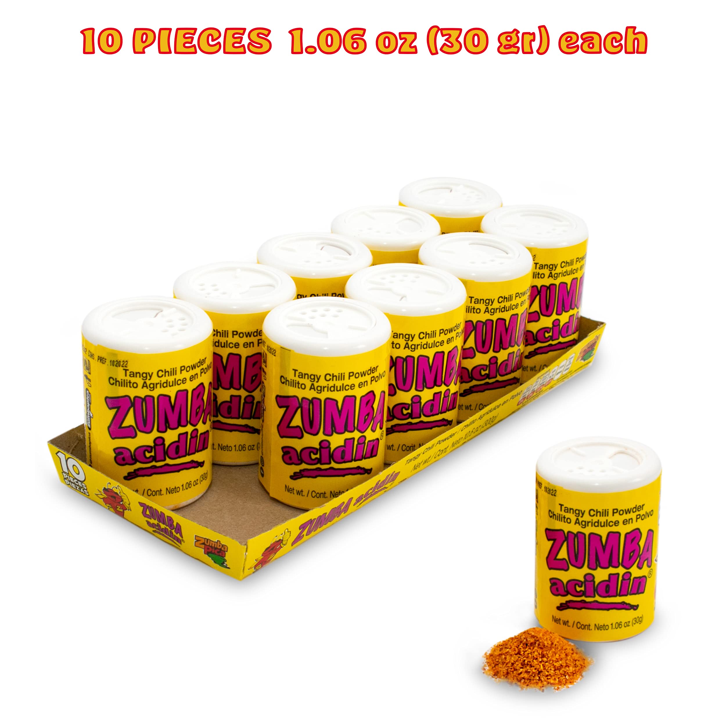 Zumba Pica safety cap and shaker top close-up ensuring easy sprinkling and freshness control
