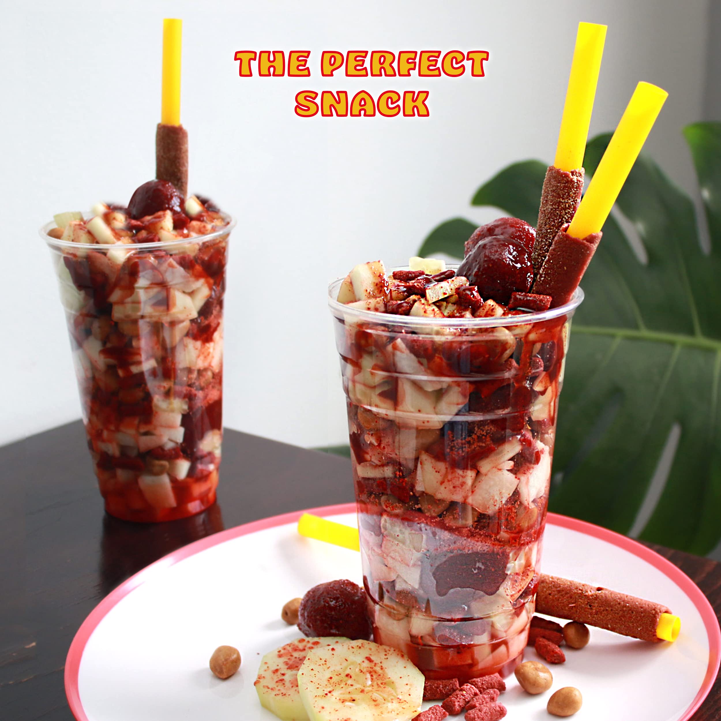 Zumba Pica sprinkled on sliced mango showcasing bold tang and chili lift on fruit
