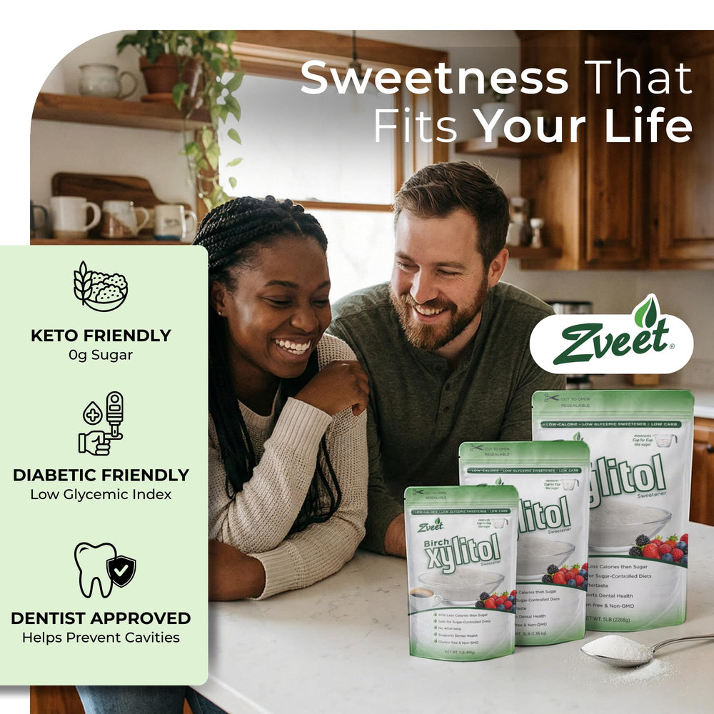 Zveet used in baking scene with cookies and spatula showing practical culinary use