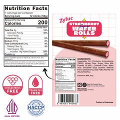 zyluc opened packet revealing wafer rolls ready to eat